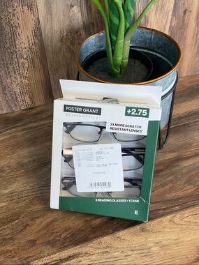 Foster Grant Reading Glasses Cheaters 3-Pack +2.75 NIB